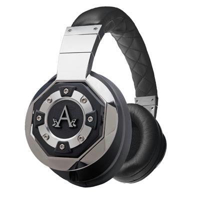 Chrome over ear headphones