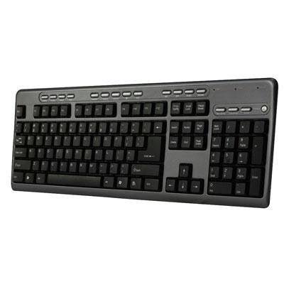 104 Key Keyboard BLK 2 USB Hub