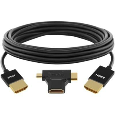 12' HDMI Cbl w 3 in 1 Adaptor