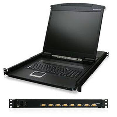 8 Port 19' LCD KVM Console