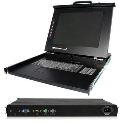 1U DuraView 19" Folding LCD Ra