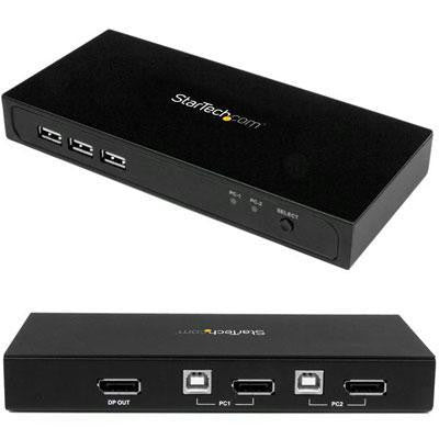 2 Port DisplayPort KVM Switch