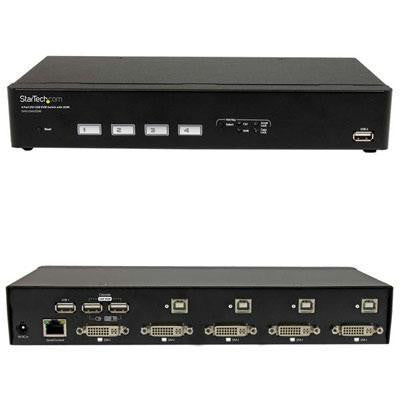 4 Port USB DVI KVM Switch DDM