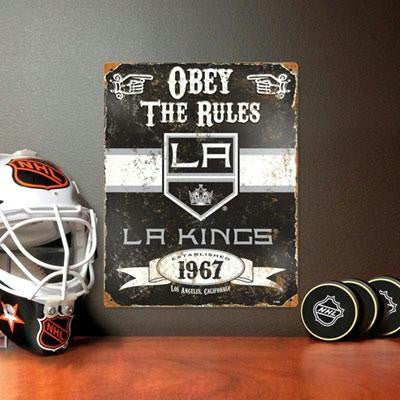 LA Kings Embossed Metal Sign