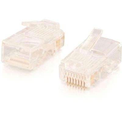 RJ45 Cat5 Mod Plug Cbl 100pk