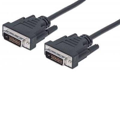 15' DVI124 DL M to M Cbl Blk