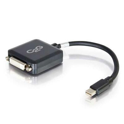 8in Mini DP to DVI F Blk