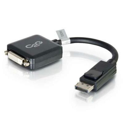 8" DisplayPort M to F Adapter