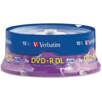 DVD+R DL 8.5GB 8X Branded 15pk