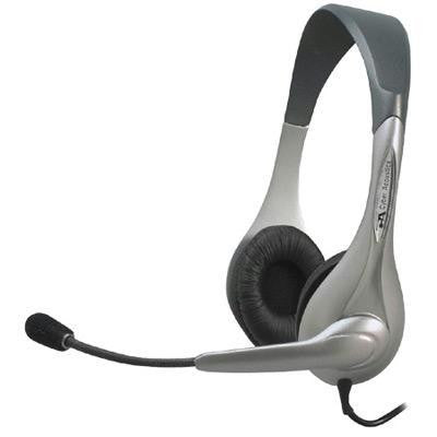 Silver OEM Stereo Headset-Mic