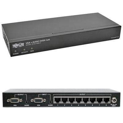 8Port VGA Plu Audio Over Cat5