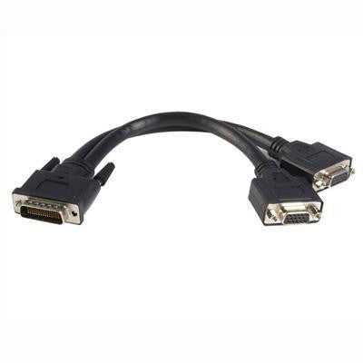 8 inch DMS-59 to 2 VGA Y Cable