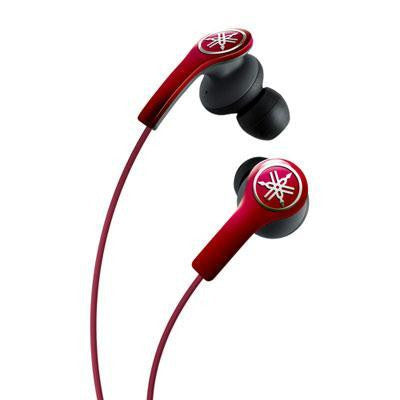 Earphones w Remote Control Red
