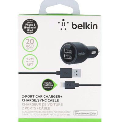 2 Port Car Charger Cbl