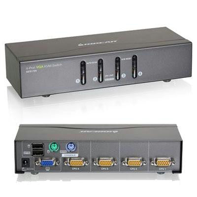 4 Port VGA KVM Switch USB PS2