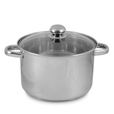 PL 8Qt Cvrd Stock Pot GlssLid