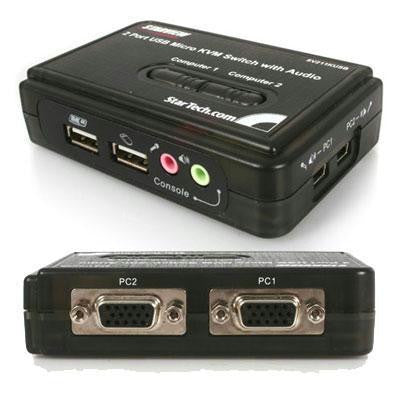 2-Port MIni USB KVM Kit w Cabl