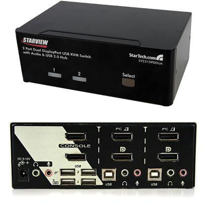 2-Port DisplayPort KVM Switch