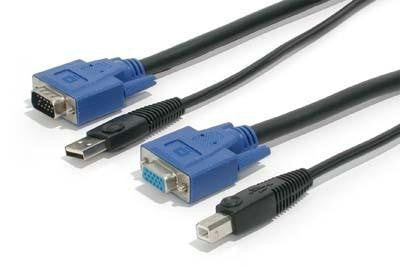 10' 2-in-1 KVM Switch Cable