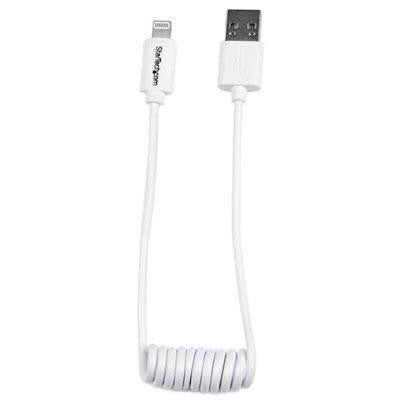 1ft Coiled Lightning USB Cable