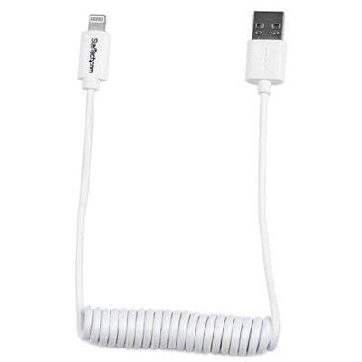 2ft Coiled Lightning USB Cable